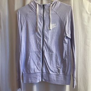 Nike zip up hoodie purple/lilac